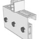 KD Solar Diamond Deck portrait long-rail mounting bracket with push-clip