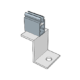 KD Solar hangerbolt bracket with push-clip for long-rail