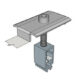 KD Solar stainless steel self-bonding mid-clamp with push-clip
