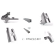 Schletter - Eco Pro Tile roof 2 panels long rail mounting Kit